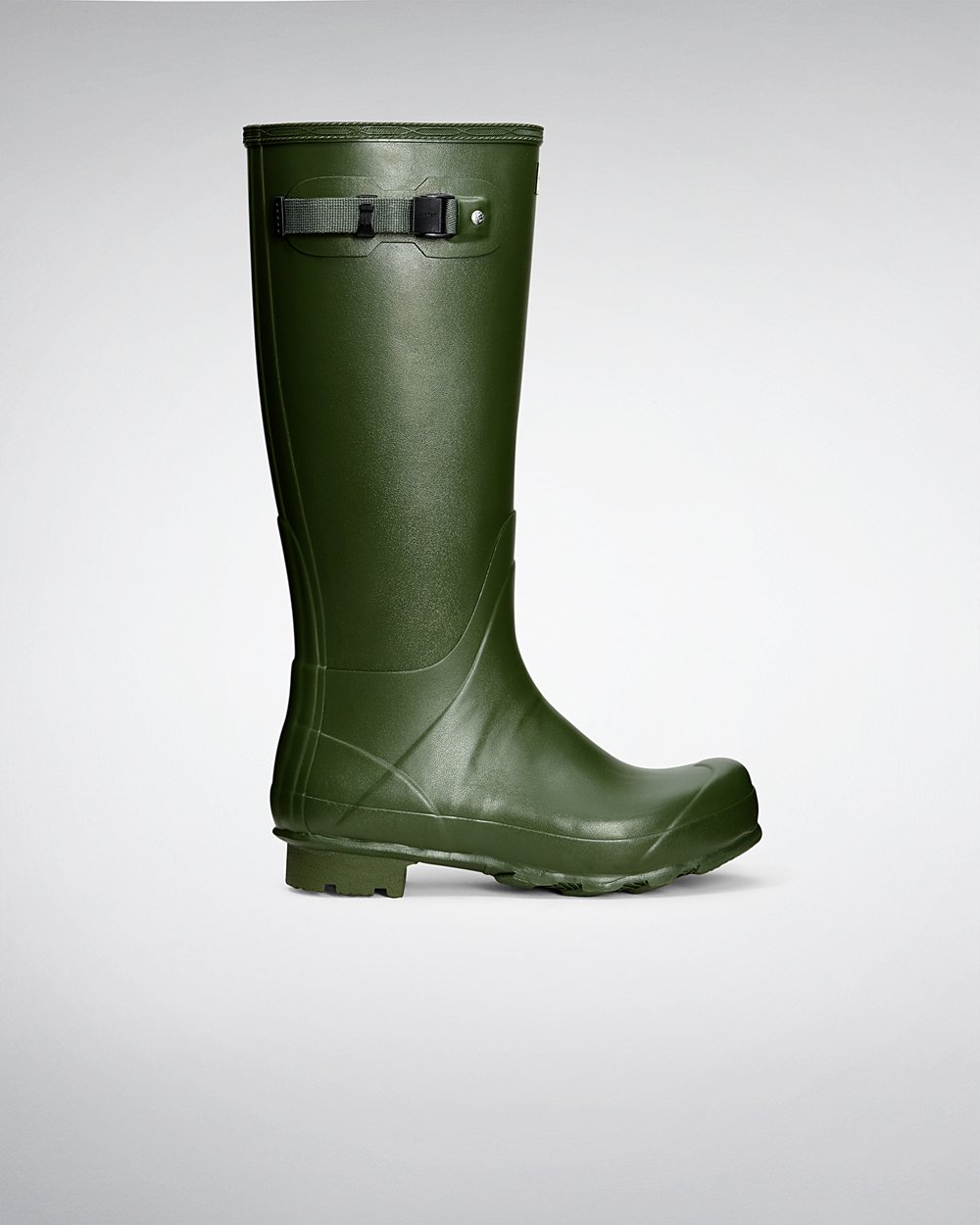 Mens Hunter Norris Field - Tall Rain Boots Green - 2450-YVBJI